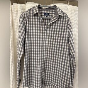 George Black and White Checkered Men's Shirt